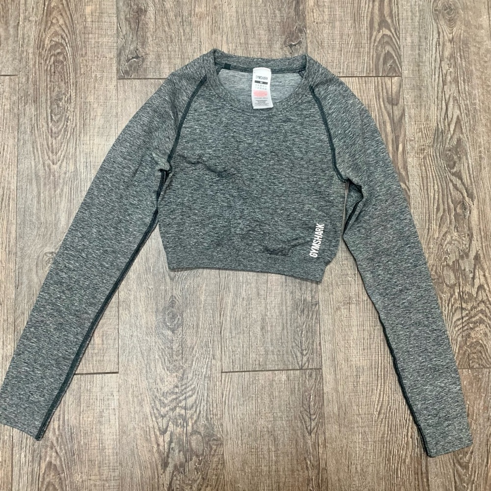 Gymshark Heather Gray Crew Neck Top